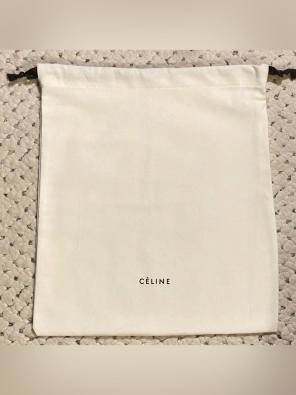 Celine Cream Drawstring Dust Bag